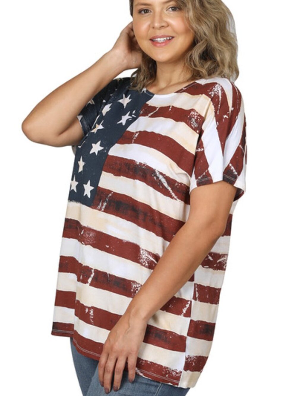 AMERICAN FLAG PRINT TOP - Picture 7 of 9